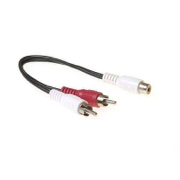 Advanced Cable Technology 0.2m RCA, M - F 0.20м RCA 2 x RCA Черный аудио кабель