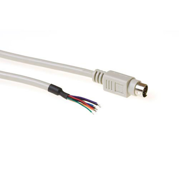 Advanced Cable Technology AK4500 2m 8 pin Mini-DIN White serial cable