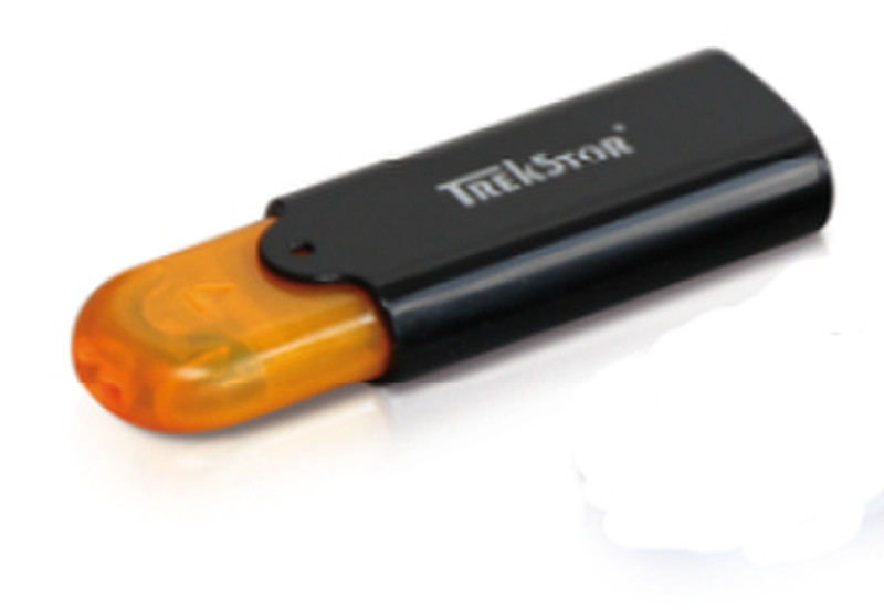 Trekstor CLICK 4ГБ USB 2.0 Type-A Черный, Оранжевый USB флеш накопитель