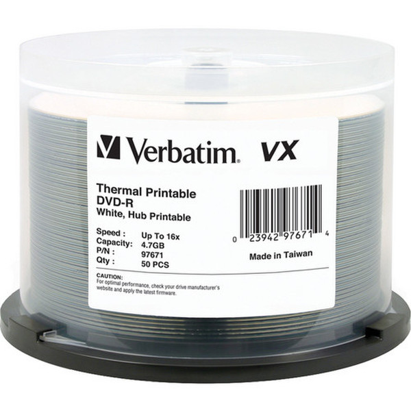 Verbatim 97671 4.7GB DVD-R 50pc(s) blank DVD