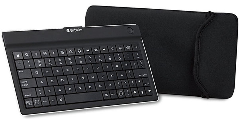 Verbatim Ultra-Slim Bluetooth Wireless Mobile Keyboard Bluetooth QWERTY Черный