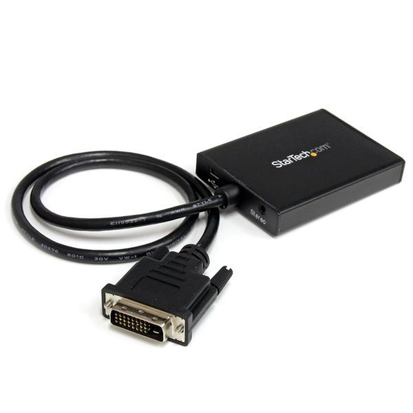 StarTech.com DVI to DisplayPort Adapter Converter with Audio - 1920x1200