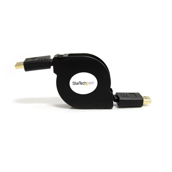 StarTech.com 4ft Retractable High Speed HDMI Cable -HDMI to HDMI Micro - M/M