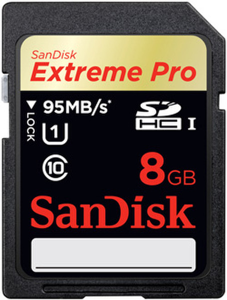 Sandisk Extreme Pro 8GB SDHC memory card