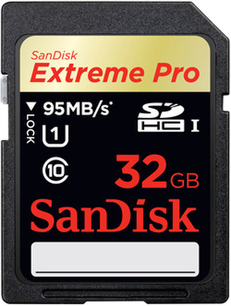 Sandisk Extreme Pro 32GB SDHC Class 10 memory card