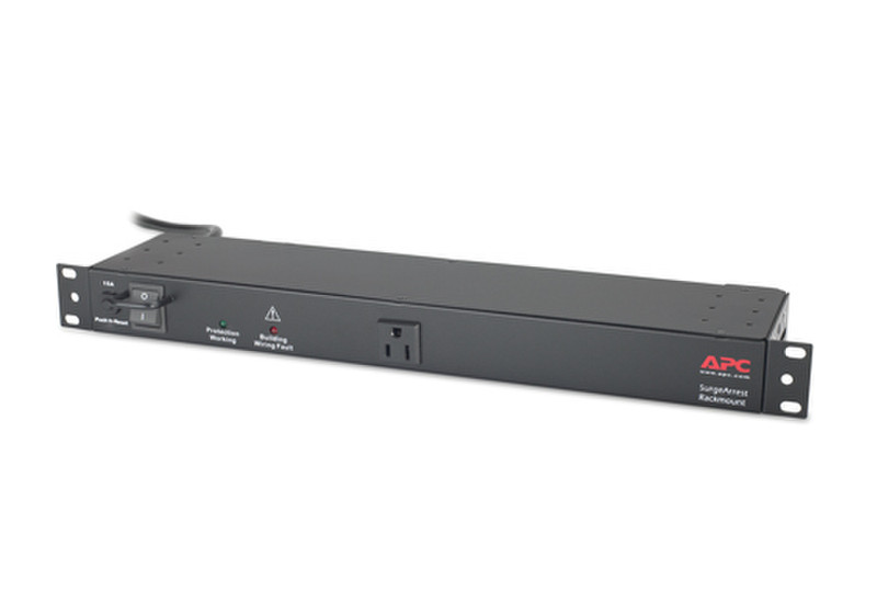 APC Rackmount SurgeArrest 9AC outlet(s) 120V Black surge protector