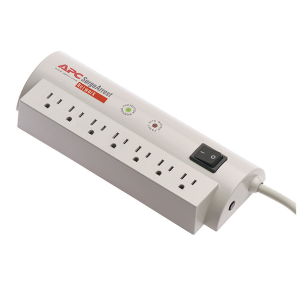 APC NET7T SurgeArrest Network 7AC outlet(s) 120V Beige surge protector