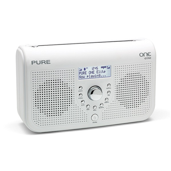 Pure ONE Elite Портативный Цифровой Белый радиоприемник
