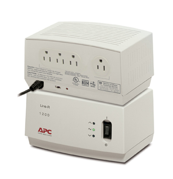 APC LE1200 Line-R 4AC outlet(s) 120V 1.9m Beige Spannungsschutz