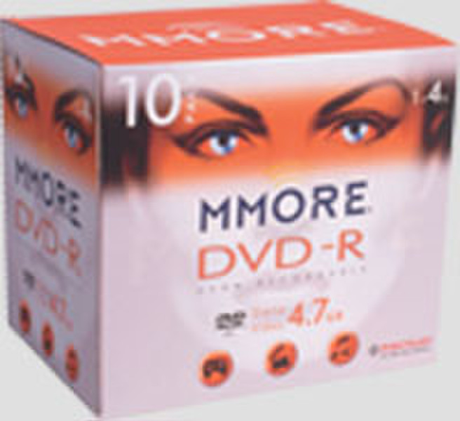 Mmore DVD-R 4.7GB 10 PACK JEWELCASE