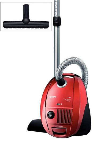 Siemens VSZ32412 Cylinder vacuum 4L 2400W Red vacuum