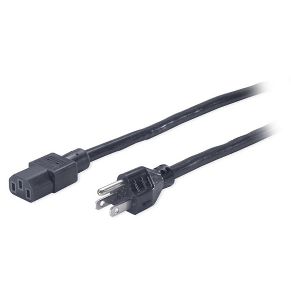 APC PWR C13 / 5-15P, 2.4 m 2.44м C13 coupler NEMA 5-15P Черный кабель питания