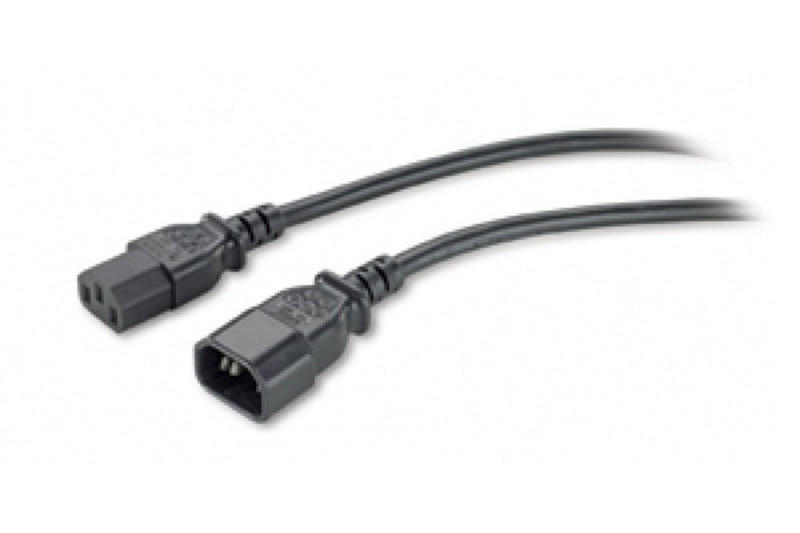 APC 40105-1M 1m C14 coupler Black power cable