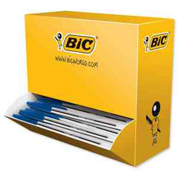BIC Cristal Medium Stick ballpoint pen Средний Синий 100шт