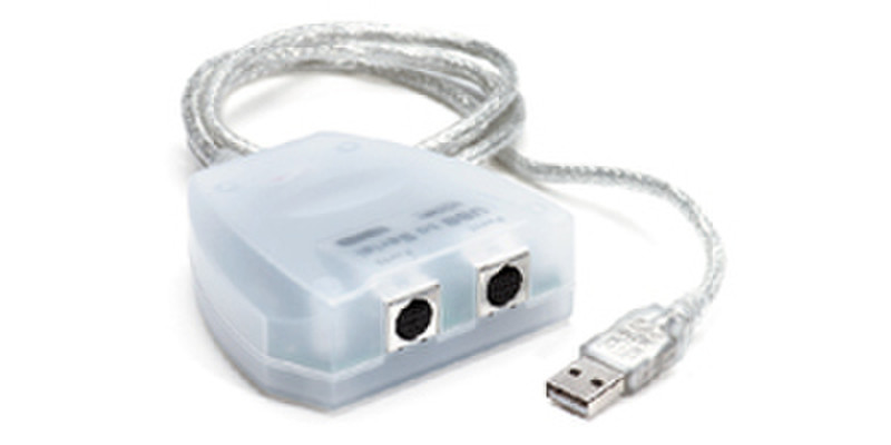 APC USB to Apple Serial Adapter, 2 Port USB-A Seriell Weiß Kabelschnittstellen-/adapter