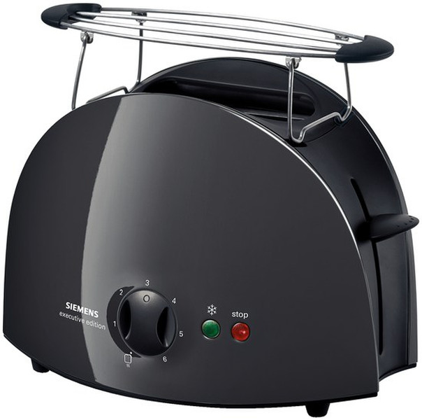 Siemens TT611032 2slice(s) 900W Black toaster