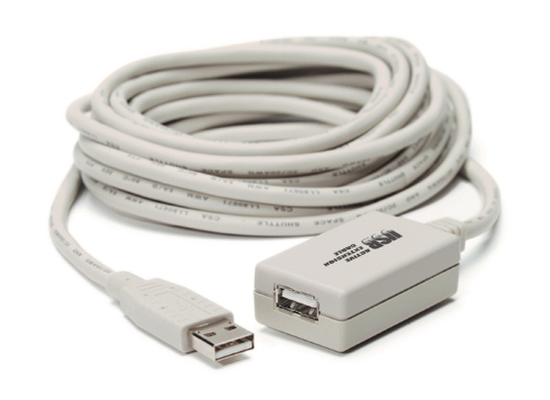 APC USB 1.1 Active Extension Cable, 5m. 5m USB A USB A Weiß USB Kabel