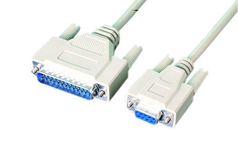 APC 0394-10 DB9 DB25 White cable interface/gender adapter