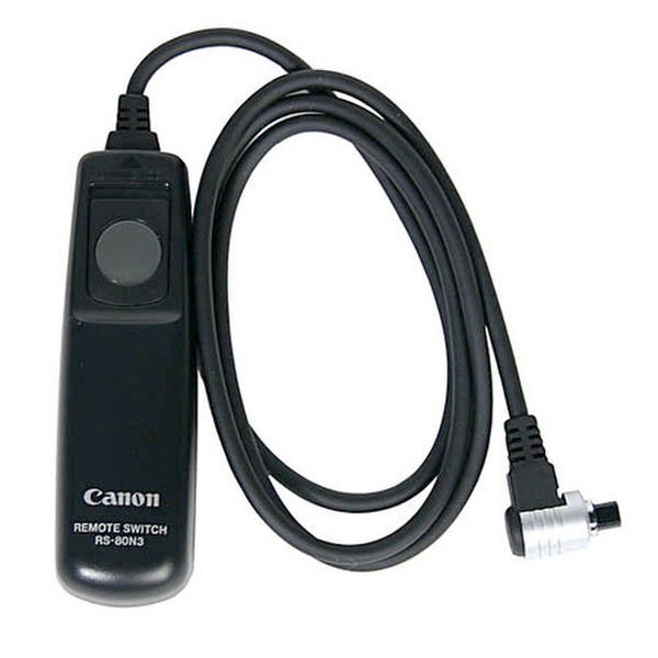 Canon RS-80N3 Проводная Нажимные кнопки Черный пульт дистанционного управления