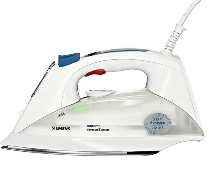 Siemens TS12150 Steam iron 3250Вт Синий, Белый утюг