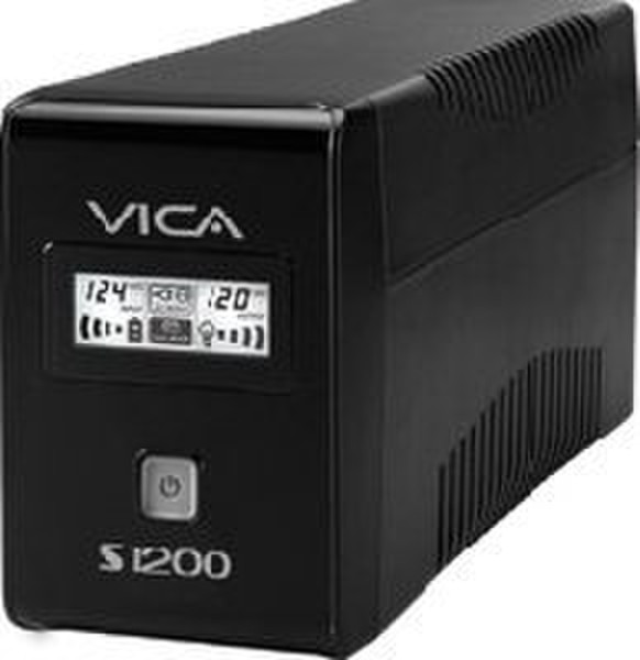 Vica Smart S1200 1200ВА 6розетка(и) Черный источник бесперебойного питания