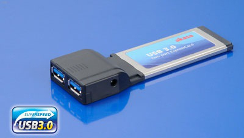 Akasa AK-EXCU3-01 Eingebaut USB 3.0 Schnittstellenkarte/Adapter