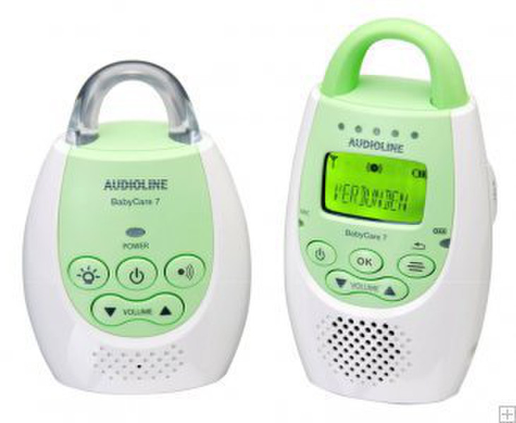 Audioline Baby Care 7 DECT babyphone Зеленый, Белый