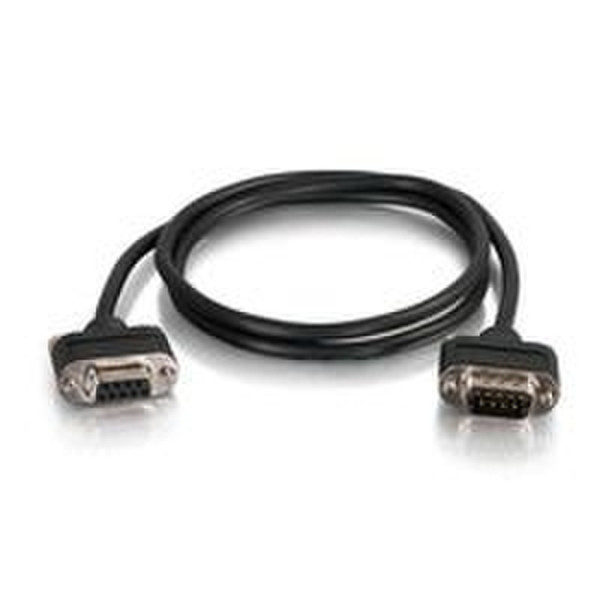 C2G 3ft CMG-Rated DB9 Low Profile Null Modem M-F 0.91m DB9 DB9 Black serial cable