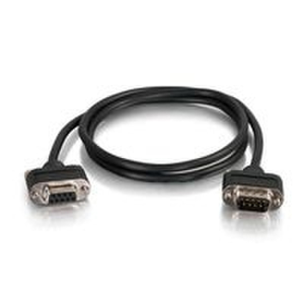 C2G 10ft CMG-Rated DB9 Low Profile Null Modem M-F 3.04m DB9 DB9 Black serial cable