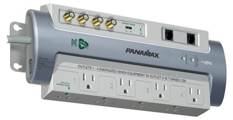 Panamax PM8-GAV 8розетка(и) 120В 2.4м Серый сетевой фильтр