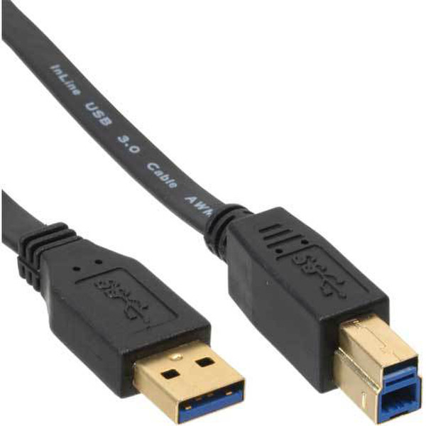 InLine 35315F 1.5м USB A USB B Черный кабель USB