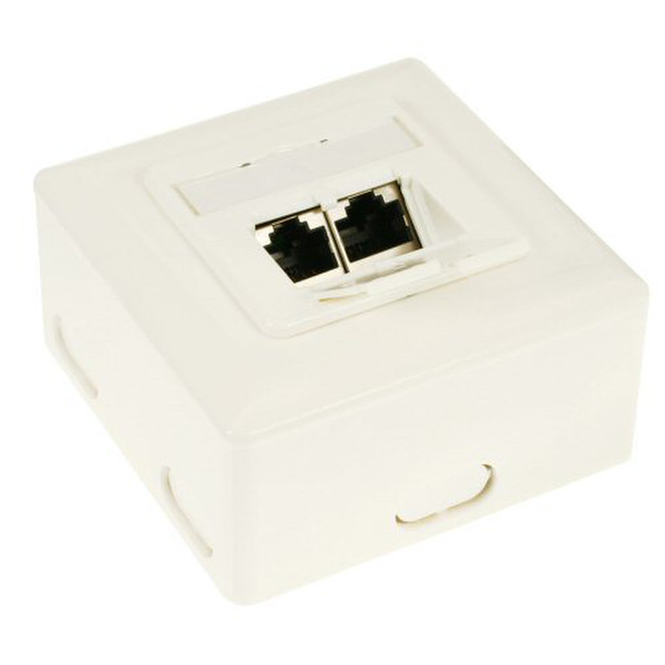 InLine 75602K Белый розеточная коробка