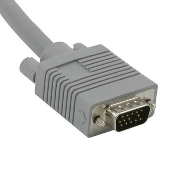 C2G 100ft Premium Shielded HD15 M/M SXGA 30.48m Grey KVM cable