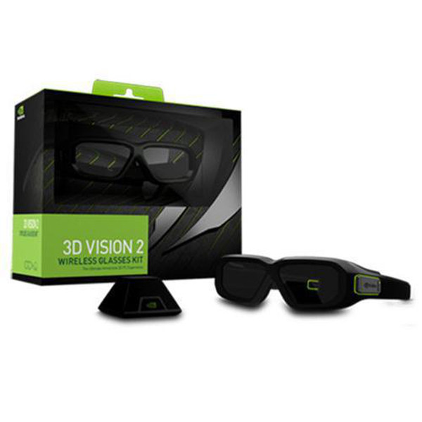 Nvidia GeForce 3D Vision 2 Black stereoscopic 3D glasses