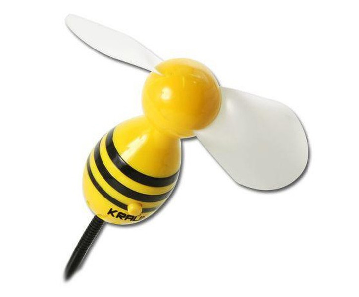 Kraun USB Fan - Fly Maia 1.25Вт Черный, Желтый