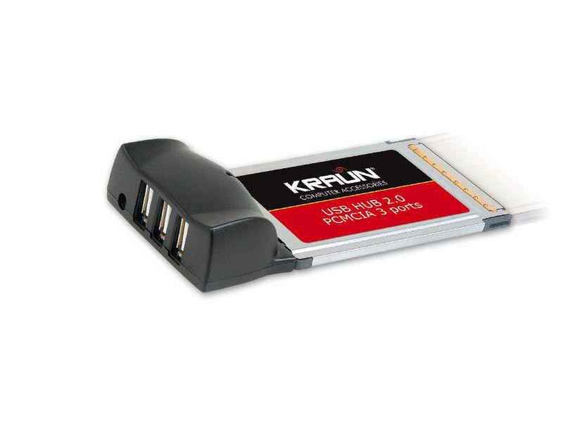 Kraun USB HUB 2.0 PCMCIA USB 2.0 Schnittstellenkarte/Adapter