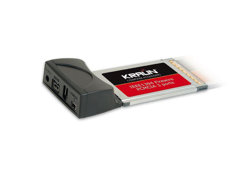 Kraun IEEE1394 Firewire PCMCIA IEEE 1394/Firewire interface cards/adapter