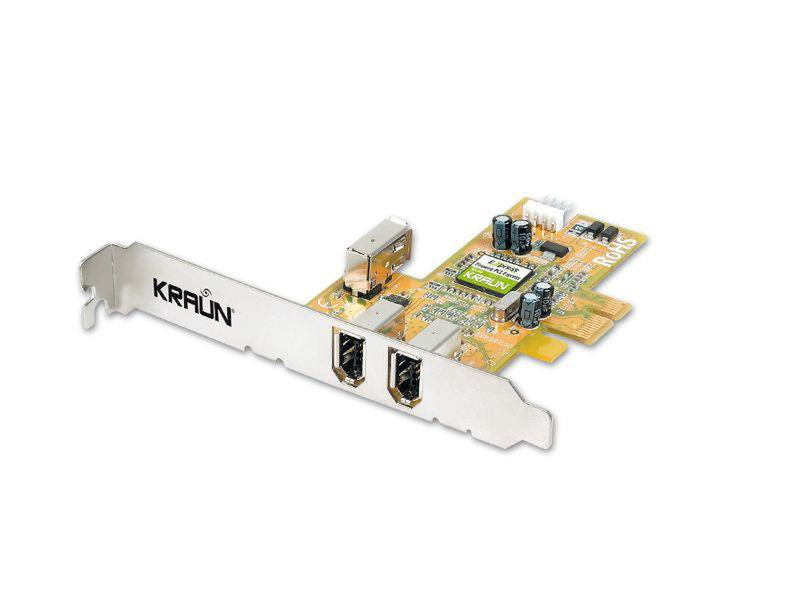 Kraun IEEE 1394 Firewire PCI Express Internal IEEE 1394/Firewire interface cards/adapter