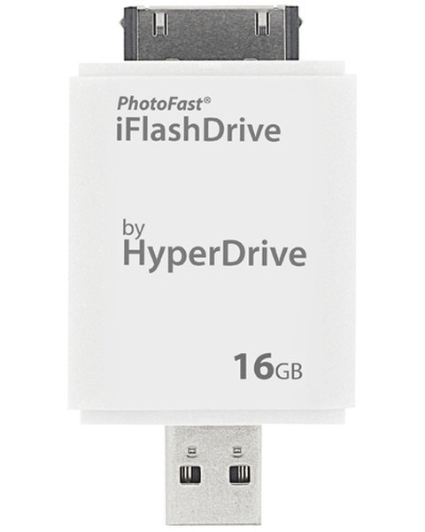 HyperDrive iFlashDrive 16GB 16ГБ USB 2.0 Type-A Белый USB флеш накопитель