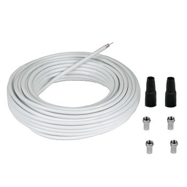 Hama 56607 20m White coaxial cable