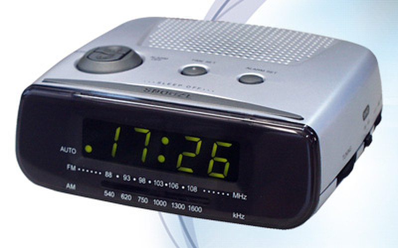 Roadstar CLR-245 Clock Analog Black,Silver