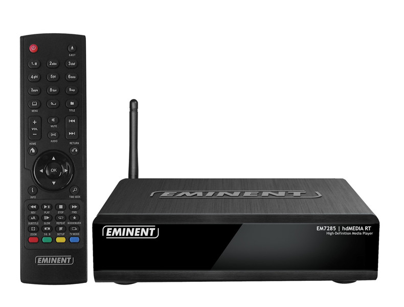 Eminent hdMEDIA EM7285 Wi-Fi Black digital media player