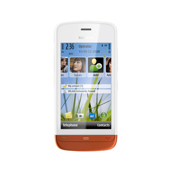 Nokia C5-03 Оранжевый, Белый