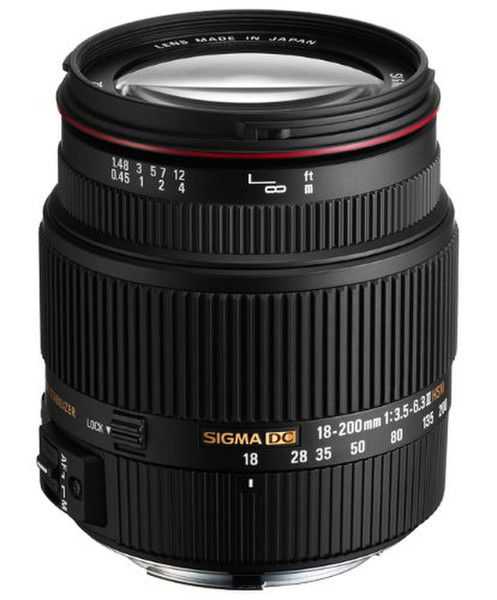 Sigma 18-200mm F3.5-6.3 II DC OS HSM SLR Standard lens Black