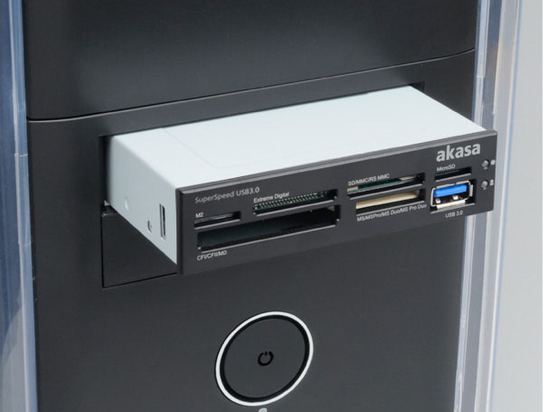 Akasa USB 3.0 SuperSpeed Memory Card Reader Внутренний USB 3.0 устройство для чтения карт флэш-памяти