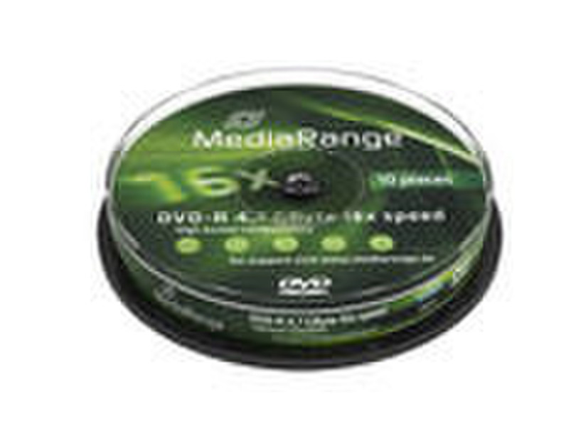 MediaRange MR452 4.7GB DVD-R 10Stück(e) DVD-Rohling