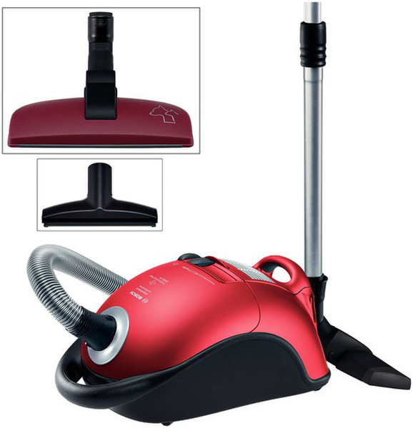 Bosch BSG82425 Cylinder vacuum 6L 2400W Black,Red vacuum