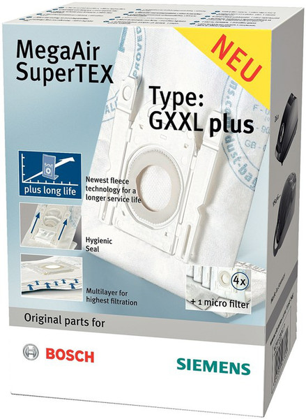 Bosch BBZ41GXXLP vacuum supply