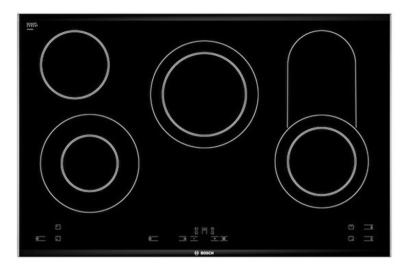 Bosch NKC875T14D Встроенный Ceramic hob Черный плита