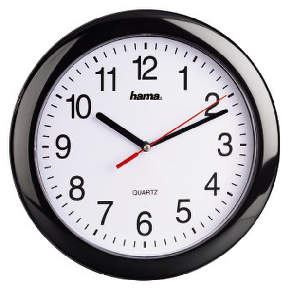 Hama PP-250 Quartz wall clock Circle Black